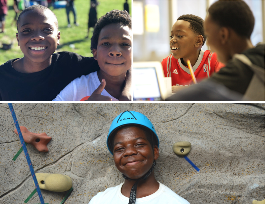 Photo collage of student faces